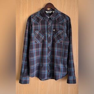 Salt Valley | Men’s Large | Western Shirt Pearl Snap Plaid Outdoors Lived In